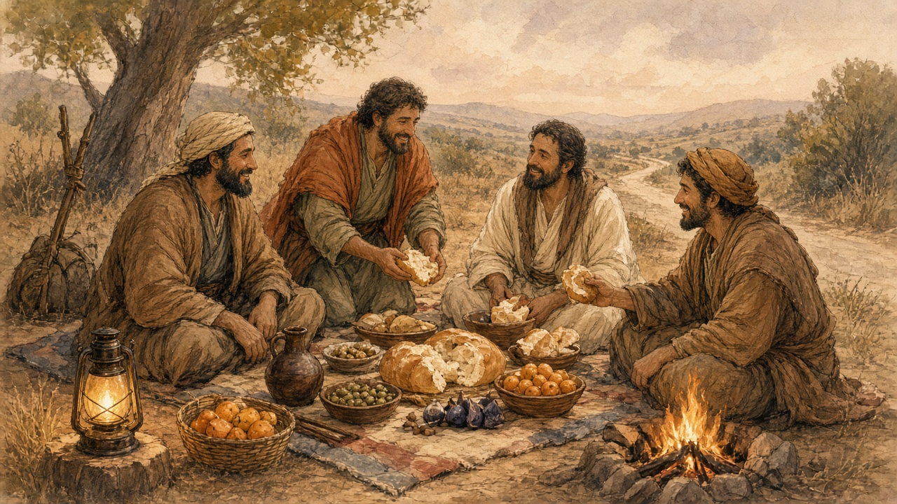 A glad feast at the end of the way